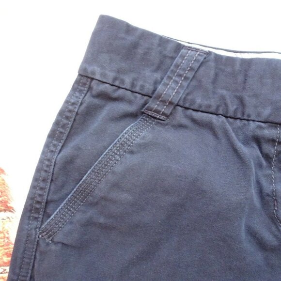J. Crew Women's Shorts City Fit Classic Twill Chino Casual Cotton Navy Blue 0 - Picture 5 of 12